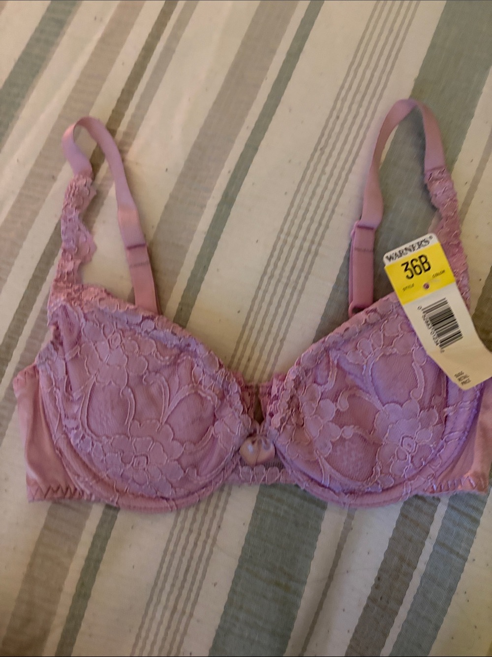 Warner's Lavender Lace Underwire Bra - Light Purple